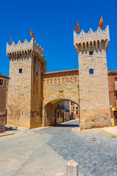 İspanyol kasabası Daroca 'dan Puerta Baja.