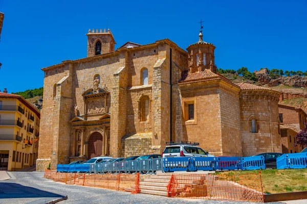 Basiliek Santa Maria Los Sagrados Corporales Spaanse Stad Daroca — Stockfoto