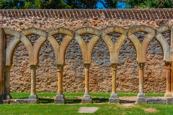stock image Monastery of San Juan de Duero at Soria, Spain.