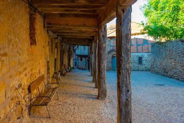 Średniowieczna Ulica Starym Mieście Calatanazor Hiszpania — Zdjęcie stockowe