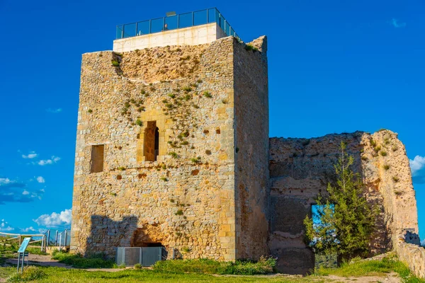 Вид Замок Калатаназор Іспанії — стокове фото