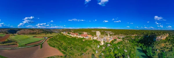 Luftaufnahme Des Dorfes Calatanazor Der Nähe Von Soria Spanien — Stockfoto