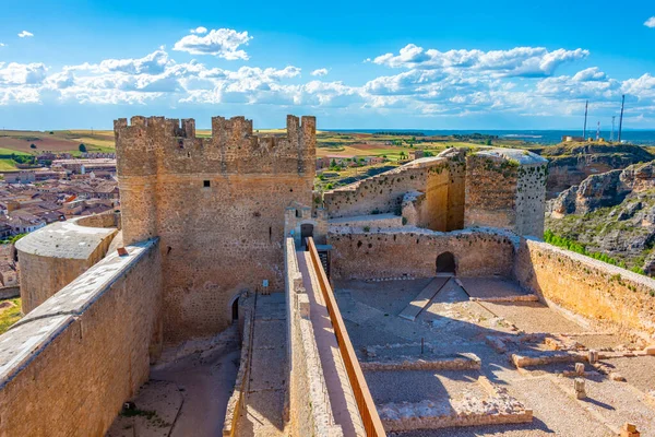 stock image Berlanga de Duero castle in Spain.