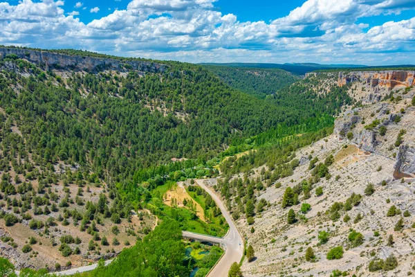 stock image Canyon of Lobos river viewed from La Galiana viewpoint, Spain.