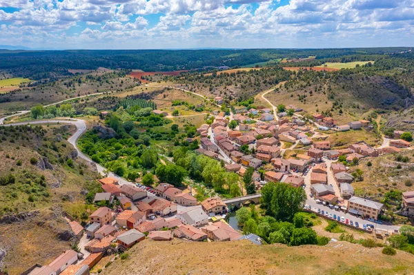 西班牙Ucero村的空中景观 — 图库照片