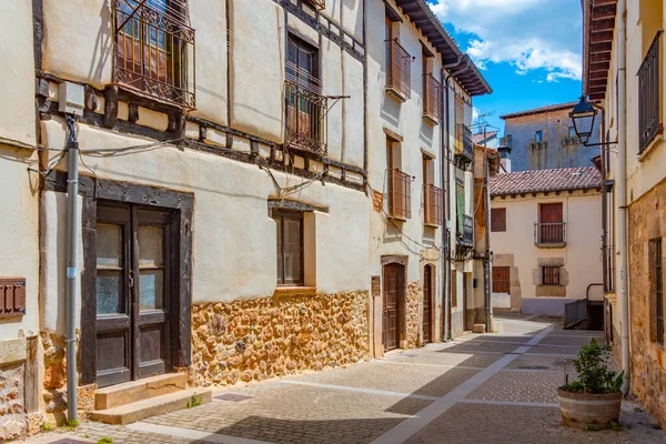 Medieval Street Old Town Covarrubias Spain — Stock Photo, Image