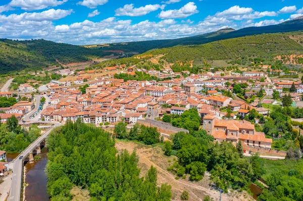 Panorama Vista Cidade Espanhola Covarrubias — Fotografia de Stock