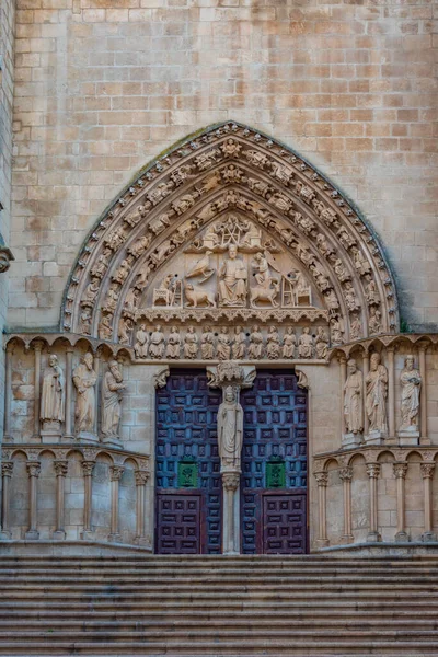 Vista Del Atardecer Catedral Ciudad Española Burgos — Foto de Stock