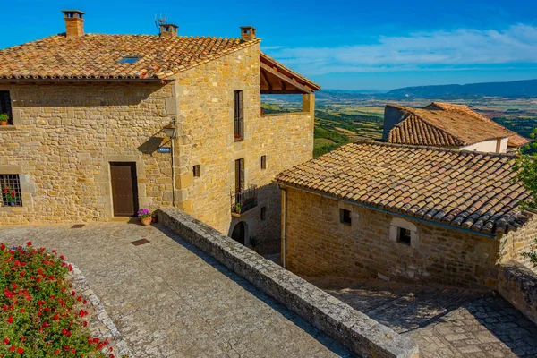 stock image Medieval street in Spanish village Sos del Rey Catolico.