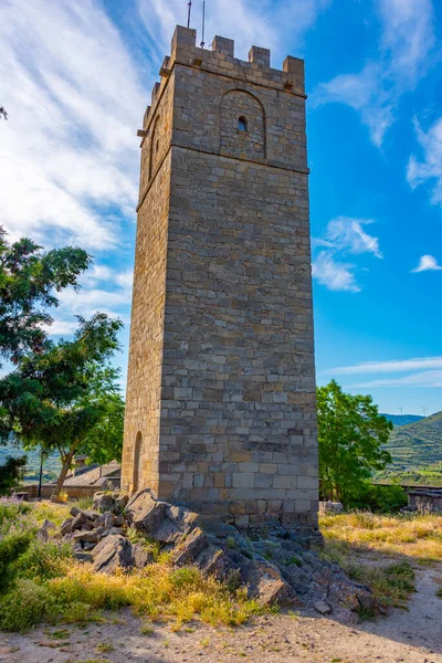 Torre Del Homenaje Pueblo Español Sos Del Rey Catolico — Foto de Stock