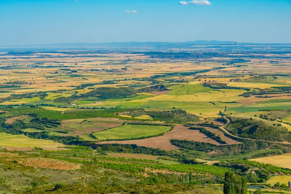 Paysage Agricole Région Aragon Espagne — Photo