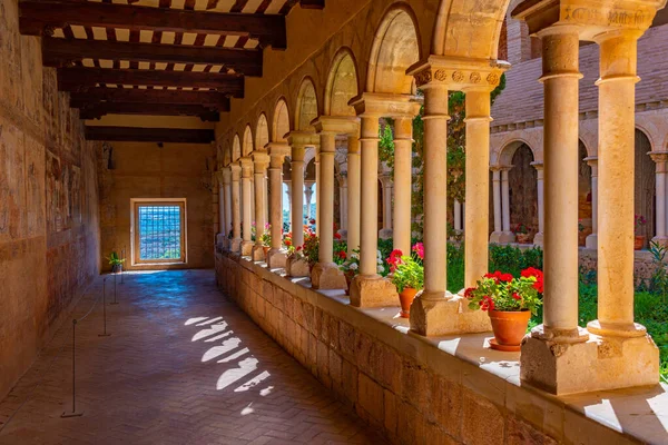 Монастырь Colegiata Santa Maria Mayor Испанской Деревне Алкезар — стоковое фото