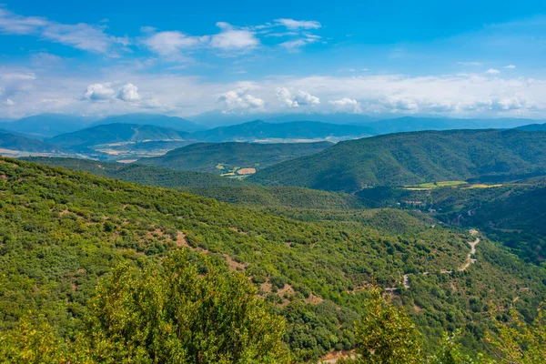 Panorama Los Pirineos Cerca Del Pueblo Español Jaca —  Fotos de Stock
