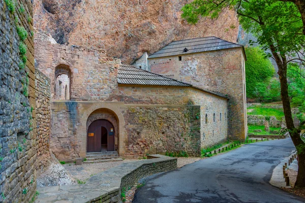 stock image Monastery of San Juan de la Pena near Spanish town Jaca.