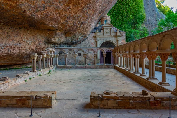 stock image Monastery of San Juan de la Pena near Spanish town Jaca.
