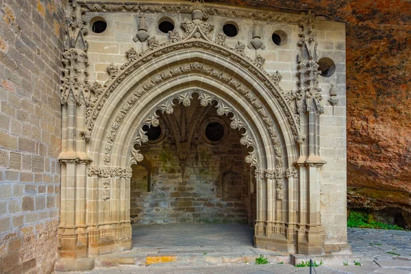 Klostret San Juan Pena Nära Spanska Staden Jaca — Stockfoto