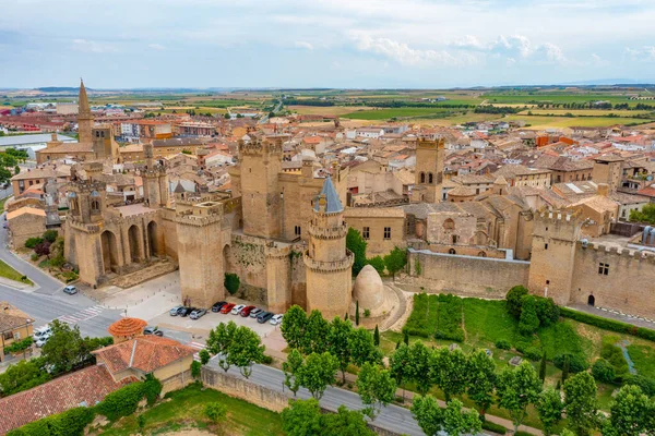 Vista Panorámica Del Palacio Real Olite España — Foto de Stock