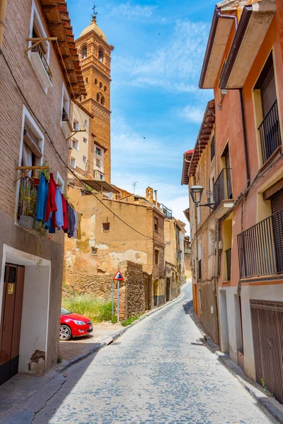 stock image Church of Santa Maria Magdalena in Spanish town Tarazona.