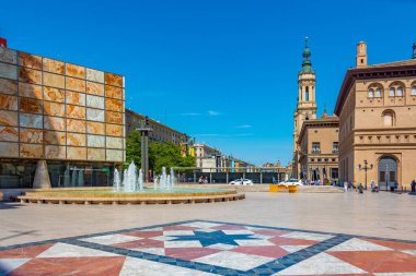 İspanyol şehri Zaragoza 'daki Museo del Foro de Caesaraugusta.