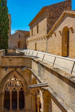 İspanya 'daki Santa Maria de Poblet Manastırı' nda manastır.