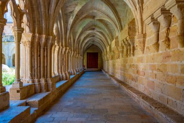 İspanya 'daki Santa Maria de Poblet Manastırı' nda manastır.