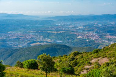 İspanya 'daki Colbato kasabasının havadan görünüşü.