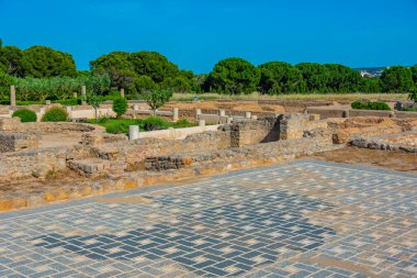 Katalunya, İspanya 'daki Antik Mozaik Alanı.