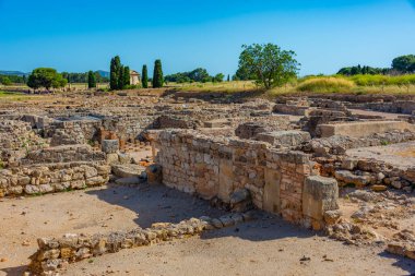 Katalunya, İspanya 'daki antik Roma harabeleri boşaltıldı.