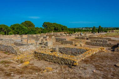 Katalunya, İspanya 'daki antik Roma harabeleri boşaltıldı.