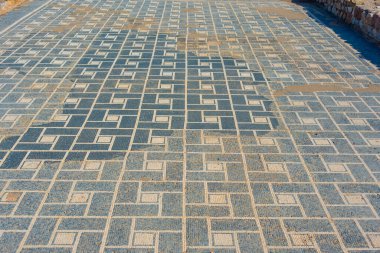 Katalunya, İspanya 'daki Antik Mozaik Alanı.