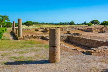 Katalunya, İspanya 'daki antik Roma harabeleri boşaltıldı.