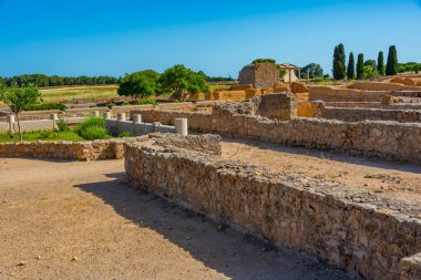 Katalunya, İspanya 'daki antik Roma harabeleri boşaltıldı.