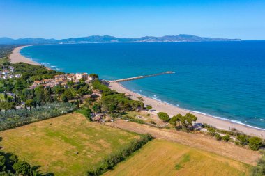 Roma harabelerinin Panorama manzarası Katalunya, İspanya 'da.