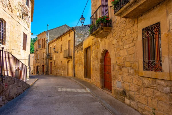 Calle Medieval Ciudad Española Vallbona Les Monges — Foto de Stock
