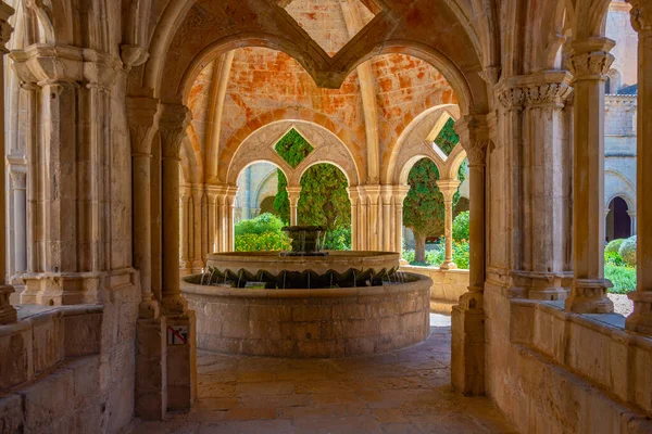 Fontein Van Het Klooster Van Santa Maria Poblet Spanje — Stockfoto