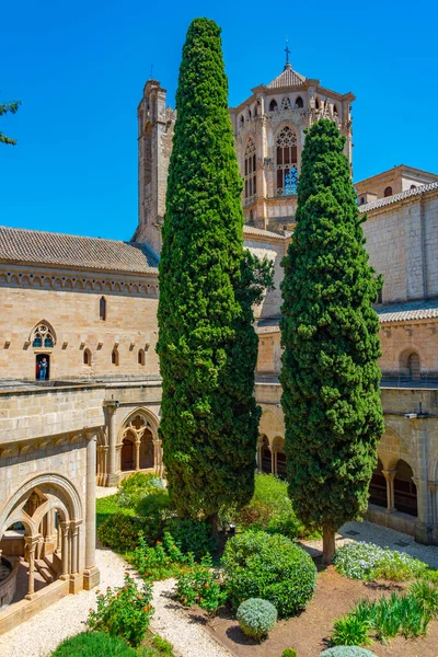 Claustro Monasterio Santa Maria Poblet España — Foto de Stock