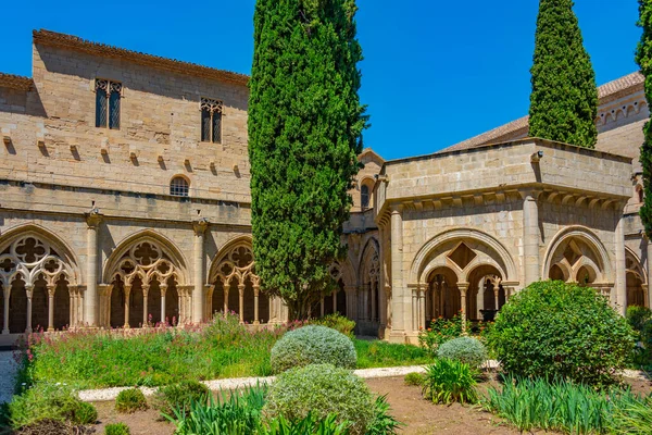Μοναστήρι Της Santa Maria Poblet Στην Ισπανία — Φωτογραφία Αρχείου