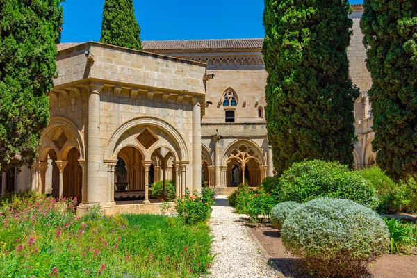 Cloister Monastery Santa Maria Poblet Spain — Stock Photo, Image