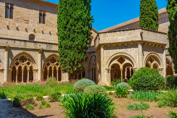 Μοναστήρι Της Santa Maria Poblet Στην Ισπανία — Φωτογραφία Αρχείου