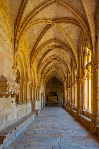 Stock image Cloister at Monastery of Santes Creus in Spain.