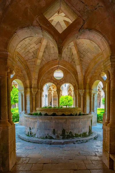 Fonte Mosteiro Santes Creus Espanha — Fotografia de Stock