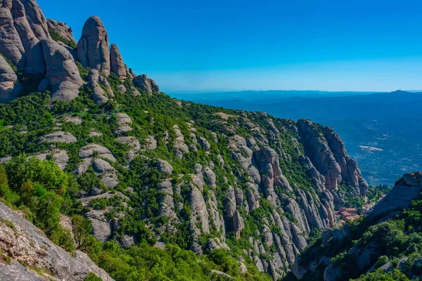 Kőképződmények Parc Natural Muntanya Montserrat Nál Spanyolországban — Stock Fotó
