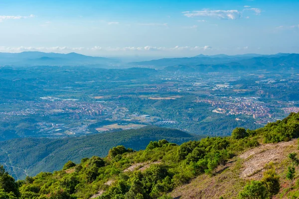 Πανόραμα Άποψη Του Τοπίου Γύρω Από Φυσικό Πάρκο Montserrat — Φωτογραφία Αρχείου