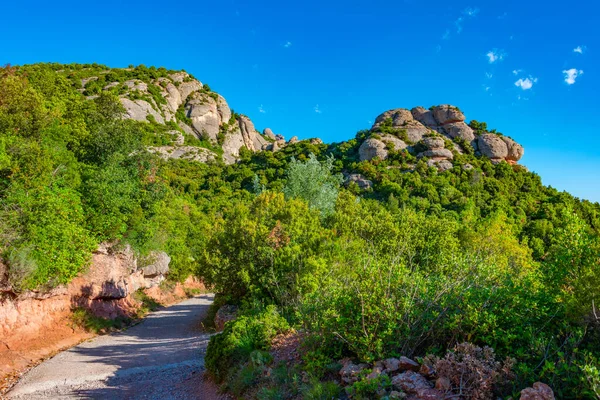 Klippformationer Vid Parc Natural Muntanya Montserrat Spanien — Stockfoto
