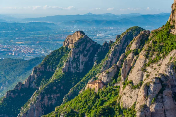 stock image Santa Cova de Montserrat church in Spain.