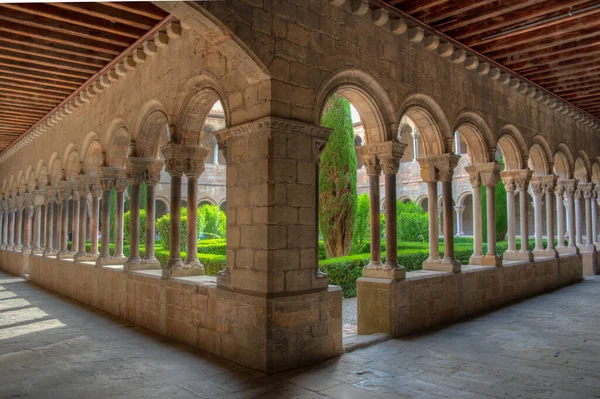 Kreuzgang Kloster Santa Maria Ripoll Spanien — Stockfoto