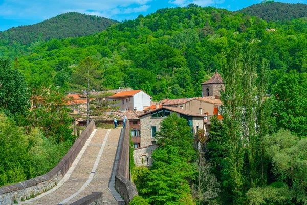 Spanya Daki Sant Joan Les Abadesses Köyünde Pont Vell — Stok fotoğraf