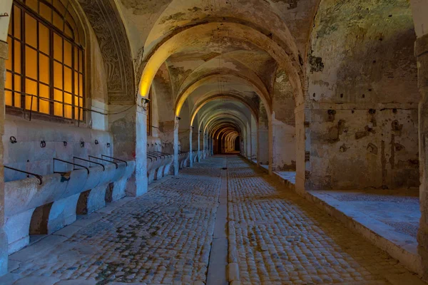 stock image Former stables at Castell de Sant Ferran in Spanish town Figueres.