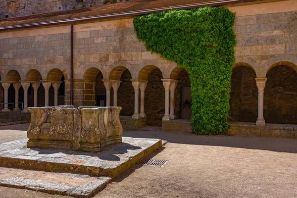 Cloître Monastère Sant Pere Rodes Espagne — Photo