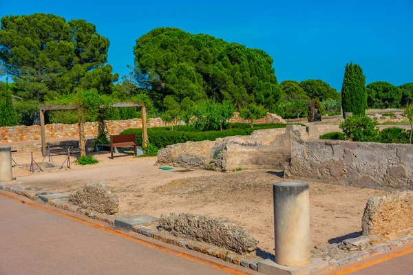 古代遺跡のローマ遺跡カタルーニャ スペイン — ストック写真